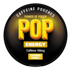 Кофеїновий снюс PoP Energy 100мг Citrus Chill (Цитрусовий холод) 20шт