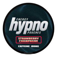 Кофеїновий снюс Hypno Energy 100мг Strawberry Champagne (Полуничне шампанське) 20шт