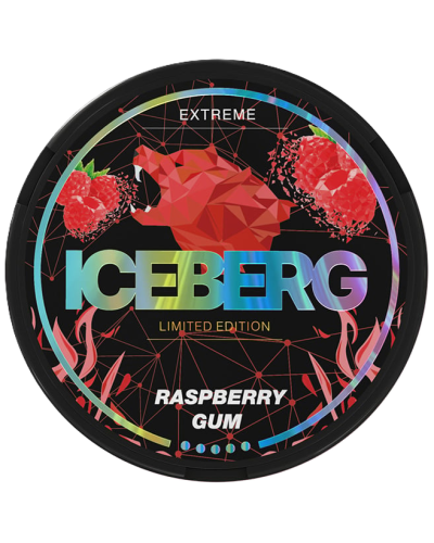 Снюс Іceberg Raspberry Gum 50mg (Малинова Жуйка)