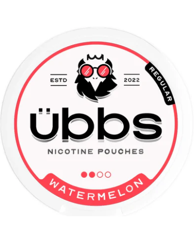 Снюс Ubbs Regular Watermelon (арбуз) (ник 6 мг)