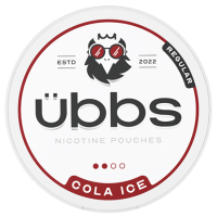 Снюс Ubbs Regular Cola Ice (кола з льодом) (нік 6 мг) 