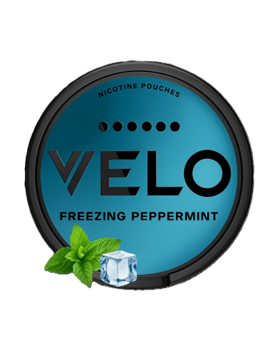Снюс VELO Freezing Peppermint Max (Холодня м'ята) 20шт (нік 24 мг)