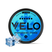 Снюс VELO Peppermint Storm (М'ята) 20шт (нік 17 мг)