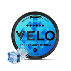 Снюс VELO Peppermint Storm (М'ята) 20шт (нік 17 мг)