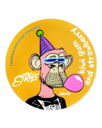 Снюс Street Kiwi Gum and Strawberry Ківі та полуниця 150 мг (15%)