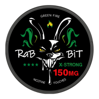 Снюс RABBIT  Green Fire  150 mg (Лайм Чилі)