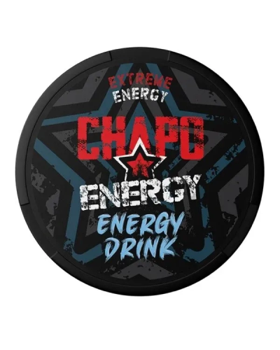 Кофеїновий снюс CHAPO WHITE 150мг Energy Drink (енергетик) 20шт