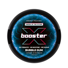 Кофеїновий снюс X BOOSTER 80мг Bubble Gum (жуйка) 20шт