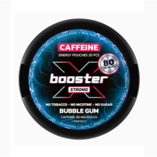 Кофеїновий снюс X BOOSTER 80мг Bubble Gum (жуйка) 20шт
