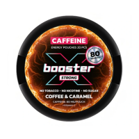 Кофеїновий снюс X BOOSTER 80мг Coffee & Caramel (кава карамель) 20шт