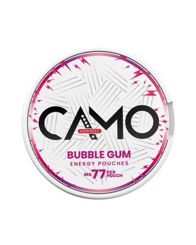 Кофеїновий снюс CAMO 77мг Bubble Gum (жуйка) 20шт