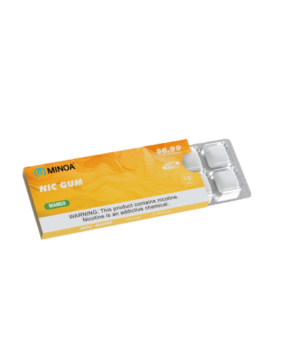 Нікотинові жуйки в пластинках Minoa Mango Манго 10шт (нік 2 мг)