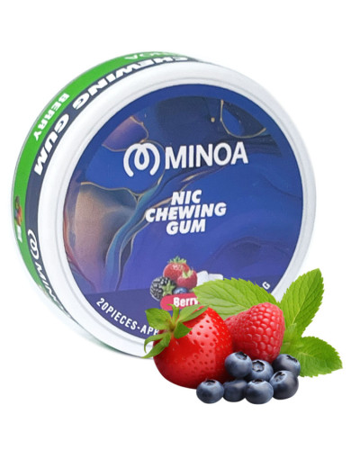 Нікотинові жуйки Minoa Berry (Ягода) 20шт (нік 4 мг)