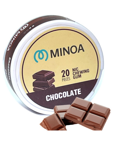 Нікотинові жуйки Minoa Chocolate (Шоколад) 20шт (нік 6 мг)