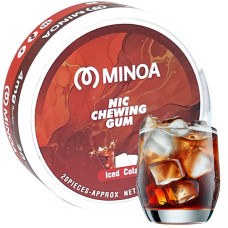 Нікотинові жуйки Minoa Iced Cola (Xолодна кола) 20шт (нік 4 мг)