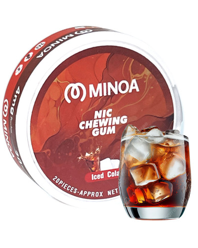 Нікотинові жуйки Minoa Iced Cola (Xолодна кола) 20шт (нік 4 мг)