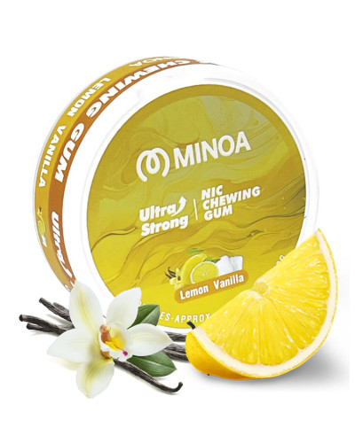 Нікотинові жуйки Minoa Lemon Vanilla (Лимон ваніль) 20шт (нік 10 мг)