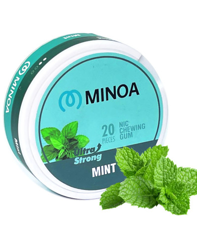 Нікотинові жуйки Minoa Mint (М'ята) 20шт (нік 6 мг)