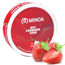 Нікотинові жуйки Minoa Strawberry (Полуниця) 20шт (нік 4 мг)