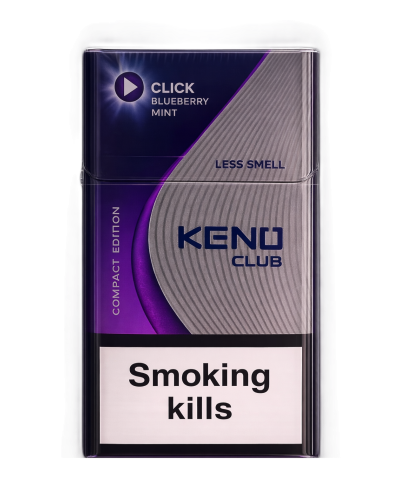 Сигарети Keno Club Compact Blueberry Mint Capsule (Чорниця М'ята) (20шт)