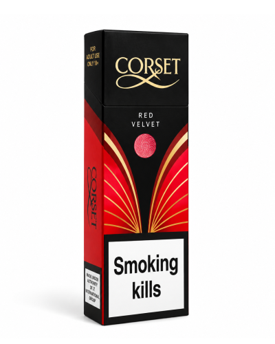 Сигареты Сorset Superslim Red Velvet с капсулой (Вишня) (пач20)