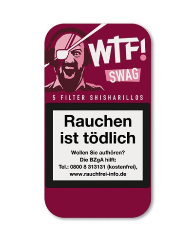 Сигарили WTF! SHISHARILLO SWAG зі смаком вишні (5шт)