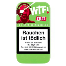 Сигарили WTF! SHISHARILLO CRAY зі смаком яблука (5шт)