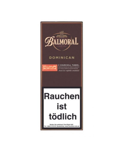 Сигари BALMORAL Churchill Tubos 3 (Домінікана) (3шт)