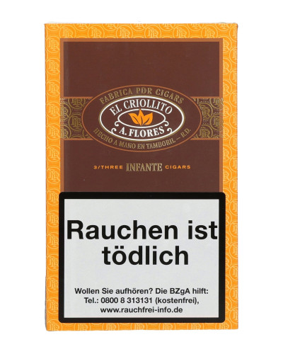 Сигары PDR El Criollito A Flores Rosado Infante Tubos (Доминикана) (3шт)