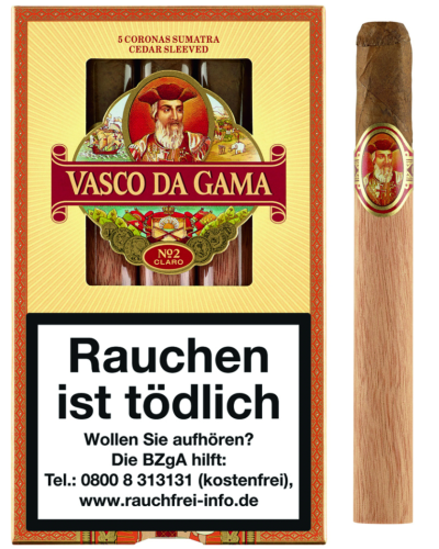 Сигари Vasco Da Gama №2 Claro 5 (Суматра) (5шт)