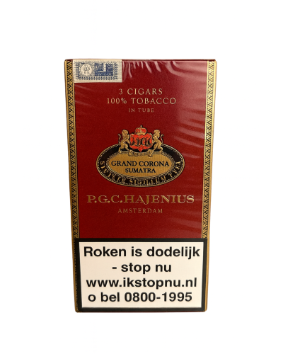 Сигари P.G.C. HAJENIUS Grand Corona Sumatra (Суматра) (3шт)